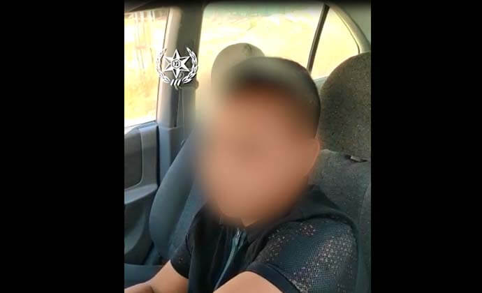 נהג בן 13 לשוטרים: "אני נוסע לאימא שלי למיון"
